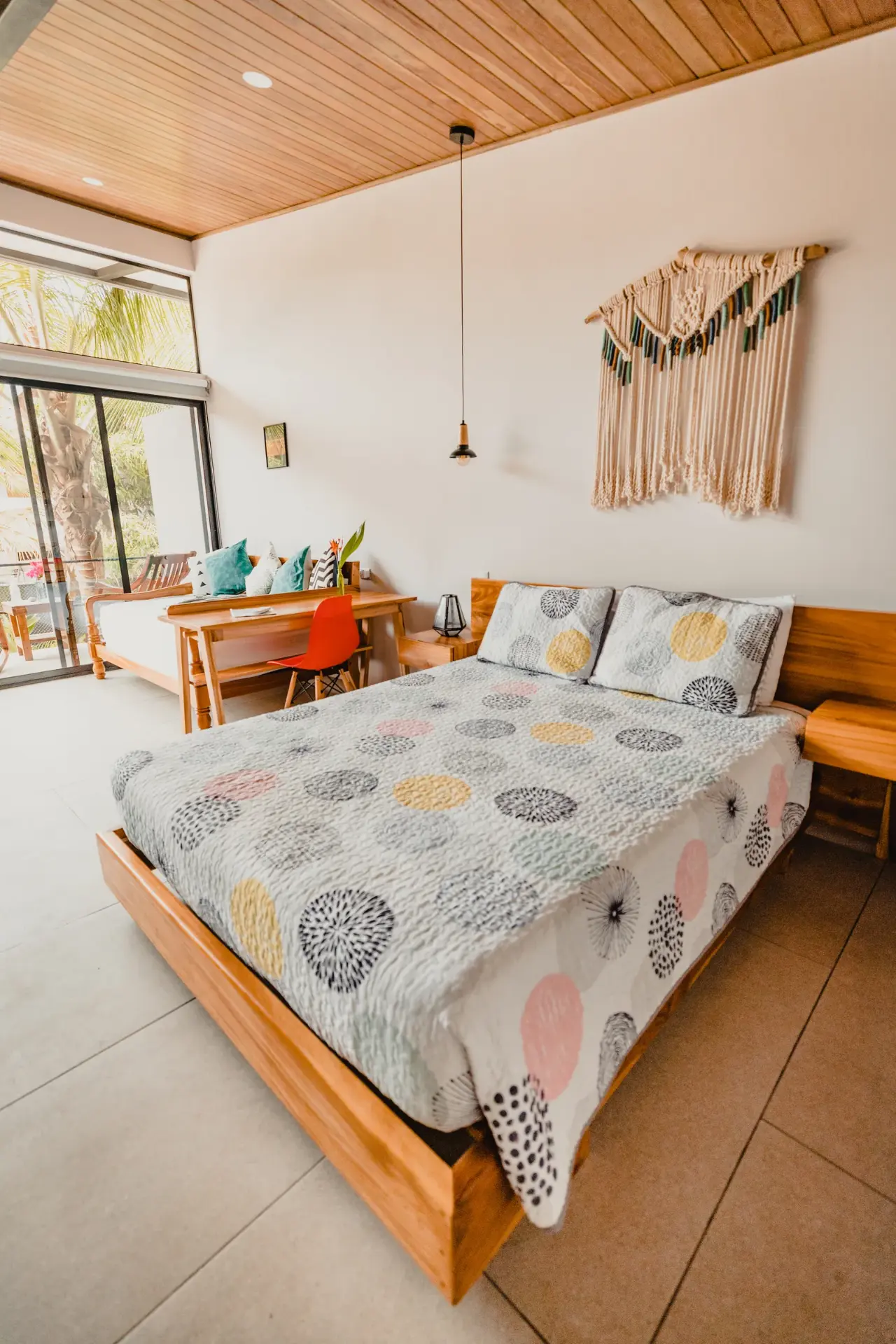 Queen bed room at the accommodation